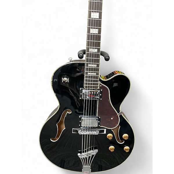 Used Greg Bennett Design by Samick JZ-1 Black Hollow Body Electric Guitar