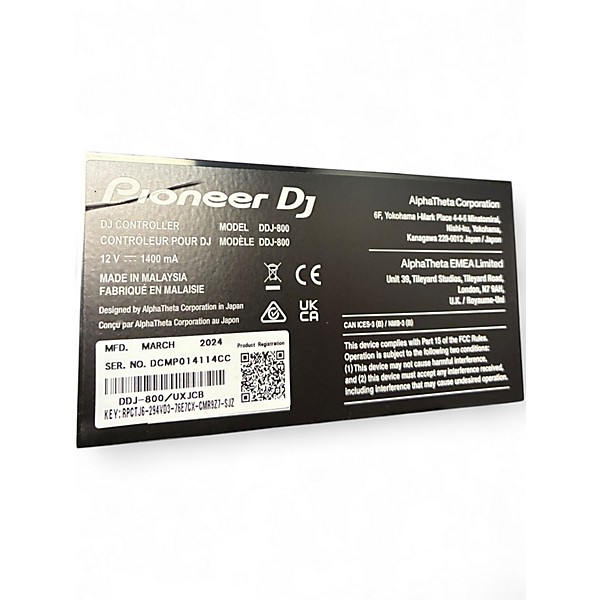 Used Pioneer DJ DDJ-800 DJ Controller