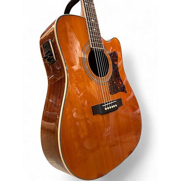 Used Epiphone DR500MCE Masterbuilt Natural Acoustic Electric Guitar