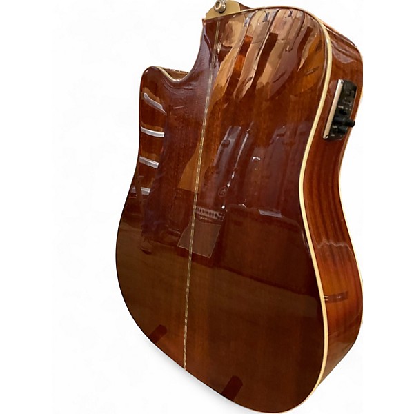 Used Epiphone DR500MCE Masterbuilt Natural Acoustic Electric Guitar