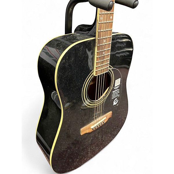 Used Epiphone DR100 Ebony Acoustic Guitar