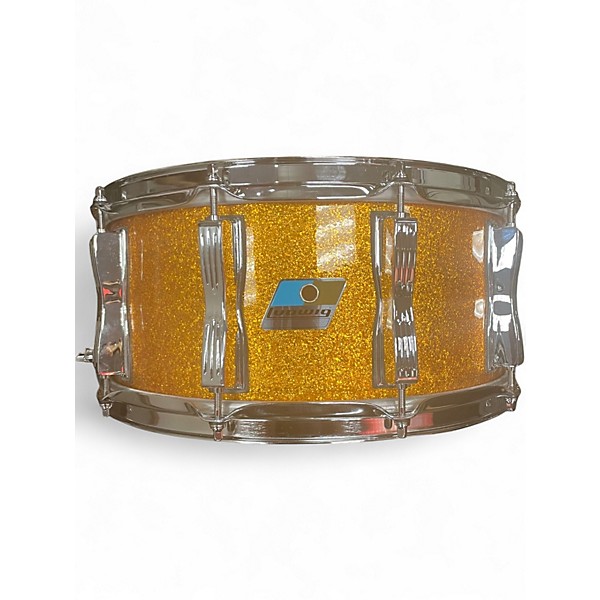 Used Ludwig 6.5X14 classic oak snare Gold Drum