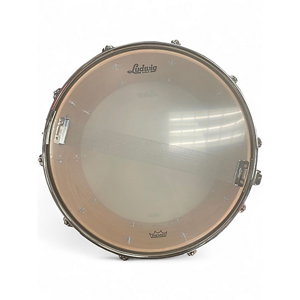 Used Ludwig 6.5X14 classic oak snare Gold Drum