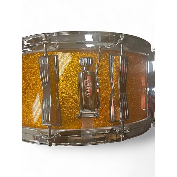 Used Ludwig 6.5X14 classic oak snare Gold Drum