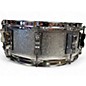 Used Ludwig 5X14 classic maple snare Silver Sparkle Drum