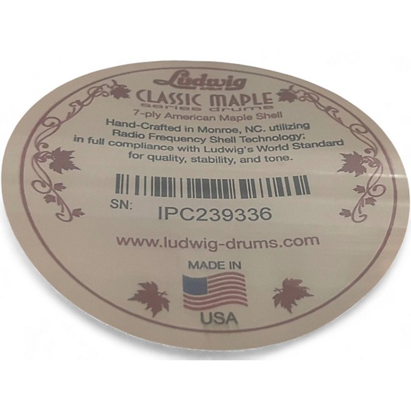 Used Ludwig 5X14 classic maple snare Silver Sparkle Drum