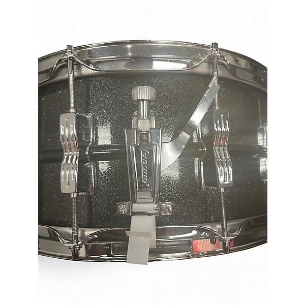 Used Ludwig 6.5X14 ACROLITE SNARE Black and White Drum