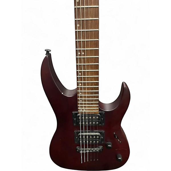 Used Mitchell MM100 Mini Wine Red Solid Body Electric Guitar
