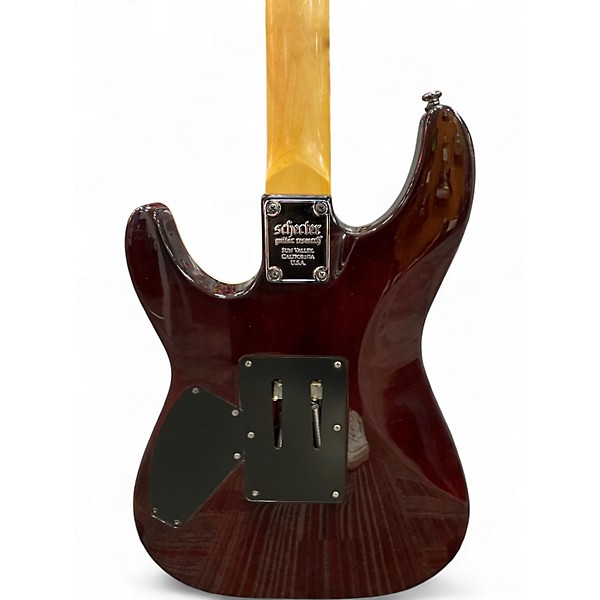 Used Schecter Guitar Research Omen 6 Extreme FR Amber Solid Body Electric Guitar