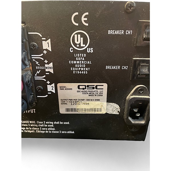 Used QSC RMX4050HD Power Amp