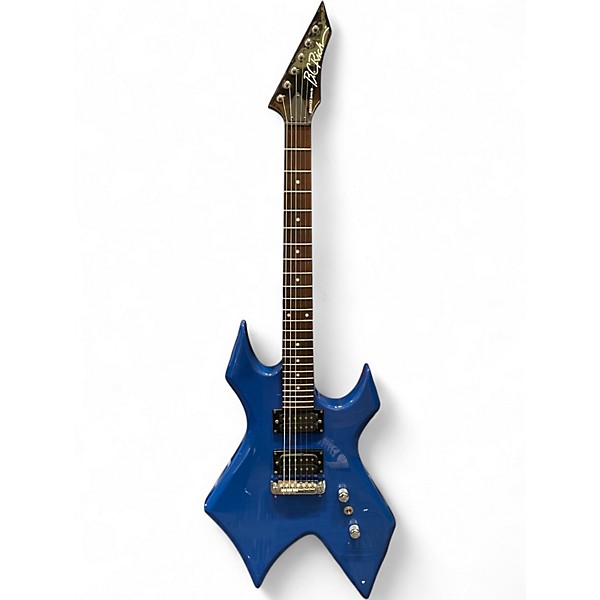 Used B.C. Rich Bronze Series Warlock Sonic Blue Solid Body Electric Guitar