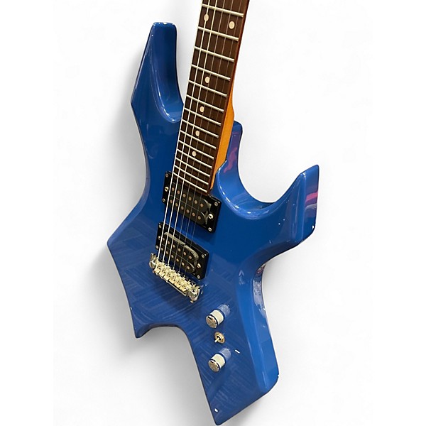 Used B.C. Rich Bronze Series Warlock Sonic Blue Solid Body Electric Guitar
