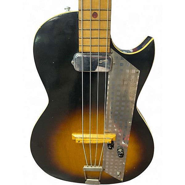 Vintage 1961 Kay VALUE LEADER 2 Color Sunburst Electric Bass Guitar