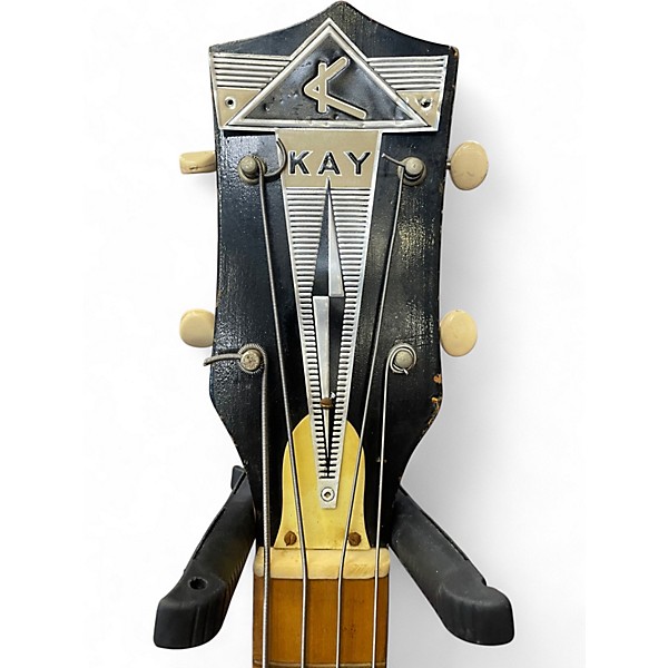 Vintage 1961 Kay VALUE LEADER 2 Color Sunburst Electric Bass Guitar
