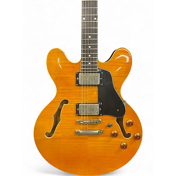 Used Hamer echotone Amber Hollow Body Electric Guitar