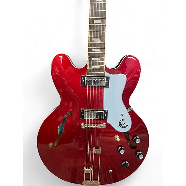 Used Epiphone rivera Red Hollow Body Electric Guitar
