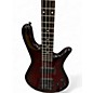 Used Spector NS94 Trans Red Electric Bass Guitar
