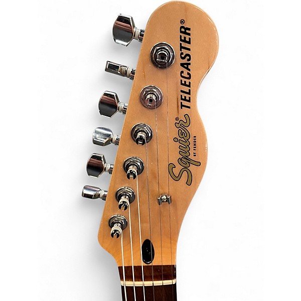 Used Squier Affinity Series Telecaster Deluxe Metallic Gray Solid Body Electric Guitar