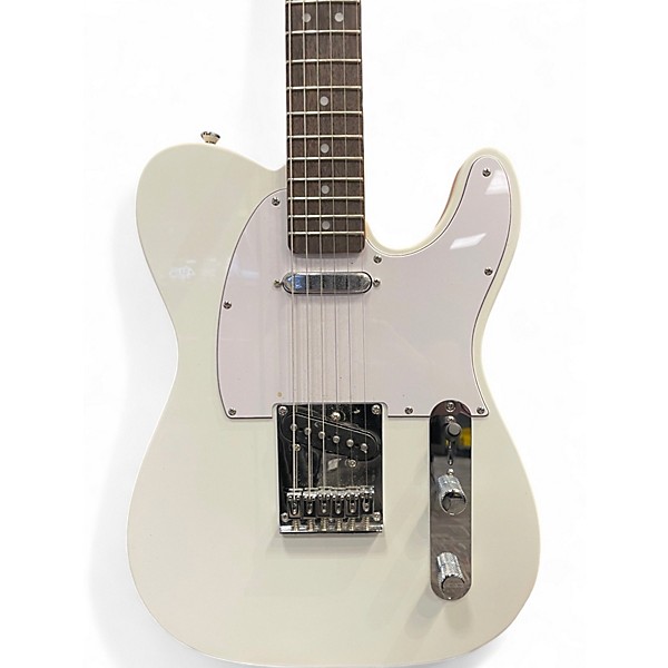 Used Squier Affinity Series Telecaster Olympic White Solid Body Electric Guitar