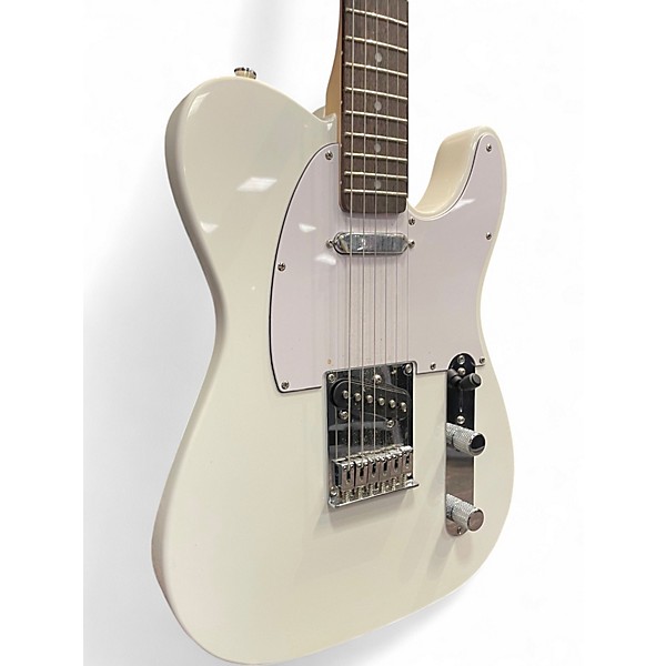 Used Squier Affinity Series Telecaster Olympic White Solid Body Electric Guitar