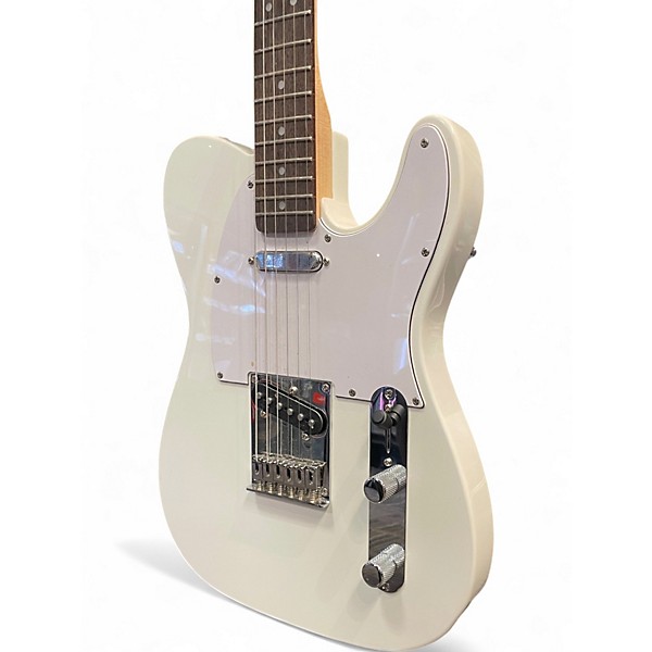 Used Squier Affinity Series Telecaster Olympic White Solid Body Electric Guitar