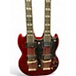 Used Epiphone G1275 Double Neck Red Solid Body Electric Guitar