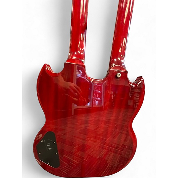 Used Epiphone G1275 Double Neck Red Solid Body Electric Guitar