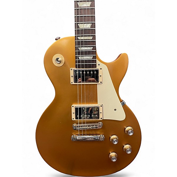 Used 2018 Gibson Les Paul Tribute Gold Top Solid Body Electric Guitar