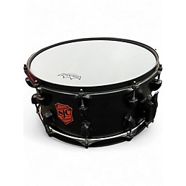 Used SJC Drums 14X6.5 Josh Dun "Crowd" Black Drum