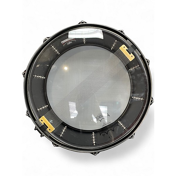 Used SJC Drums 14X6.5 Josh Dun "Crowd" Black Drum