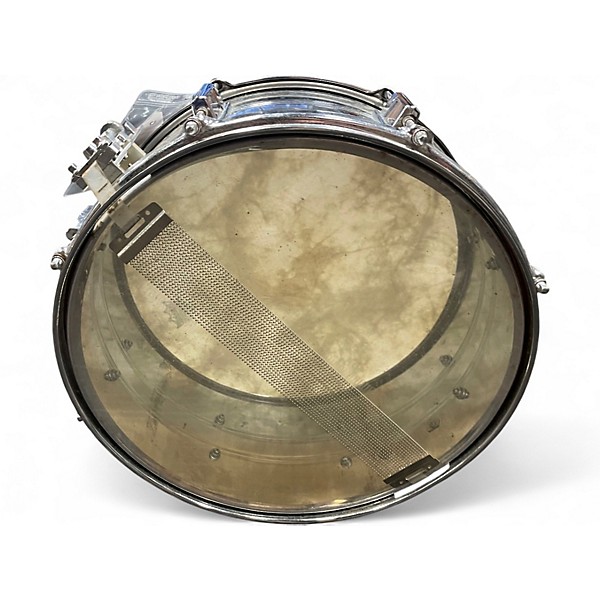 Used Pearl 14in Export Steel Shell Snare Chrome Silver Drum