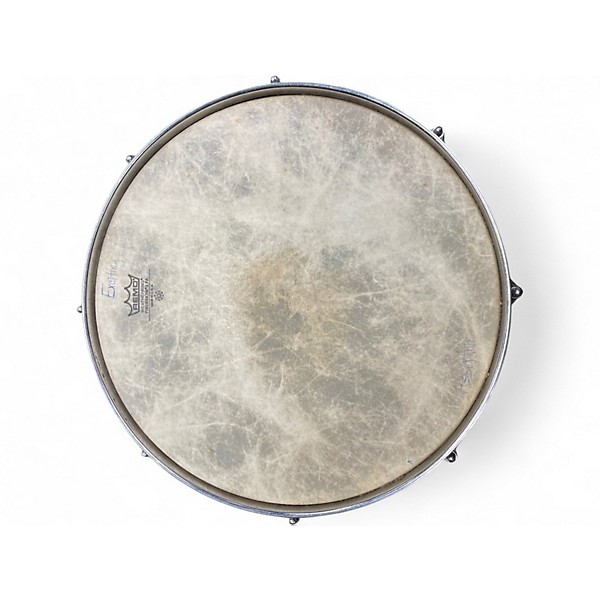 Used Pearl 14in Export Steel Shell Snare Chrome Silver Drum