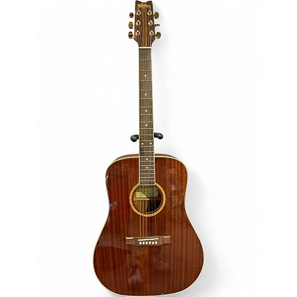 Used Washburn d100m Brown Acoustic Guitar