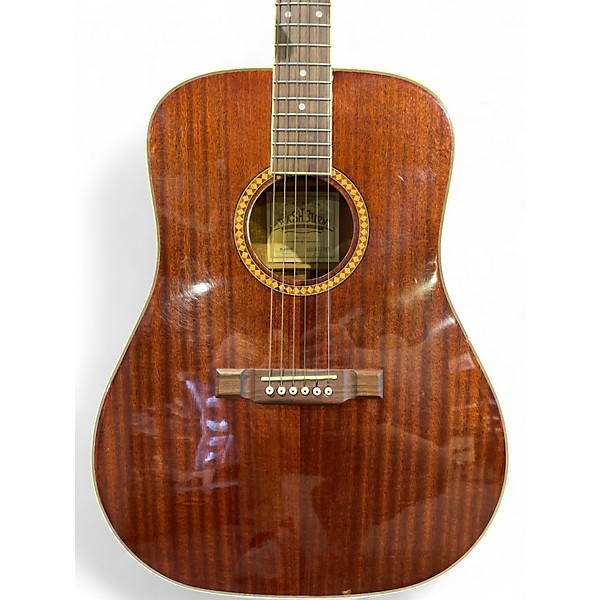 Used Washburn d100m Brown Acoustic Guitar