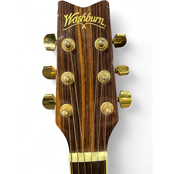 Used Washburn d100m Brown Acoustic Guitar