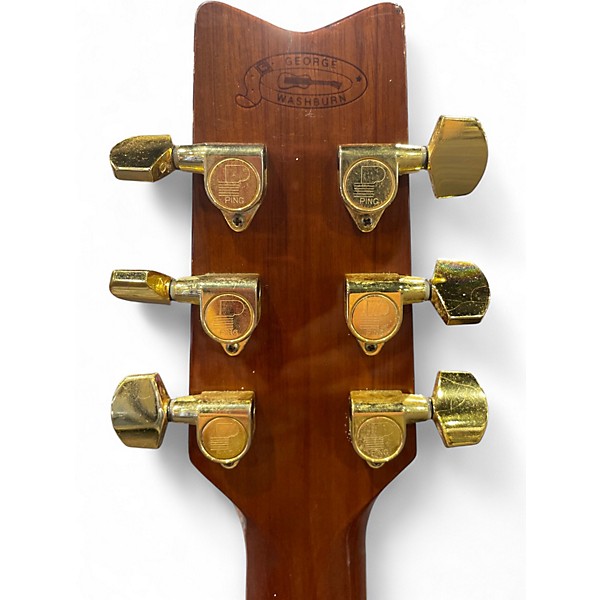 Used Washburn d100m Brown Acoustic Guitar