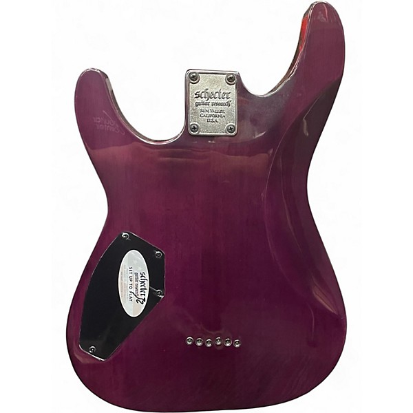 Used Schecter Guitar Research OMEN ELITE Pink Solid Body Electric Guitar