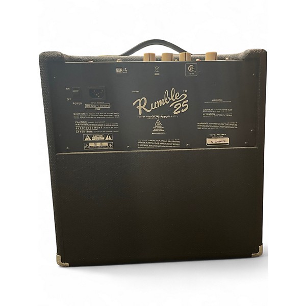 Used Fender Rumble 25 25W 1x8 Bass Combo Amp