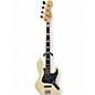 Used 2016 Fender American Elite Jazz Bass Olympic White Electric Bass Guitar thumbnail