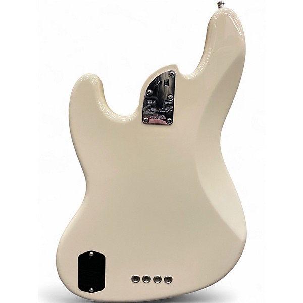 Used 2016 Fender American Elite Jazz Bass Olympic White Electric Bass Guitar