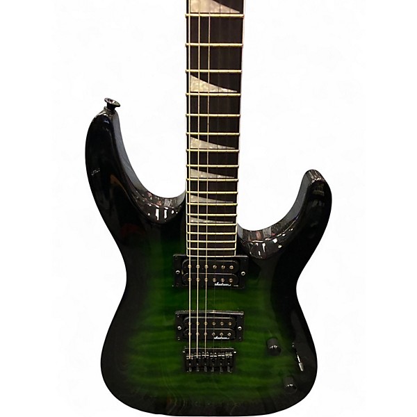 Used Jackson JS32Q DKA HT Trans Green Solid Body Electric Guitar