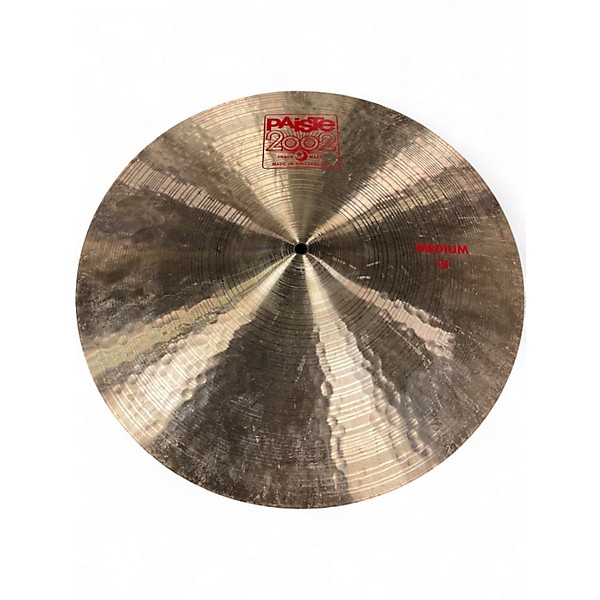 Used Paiste 18in 2002 Medium Crash Cymbal