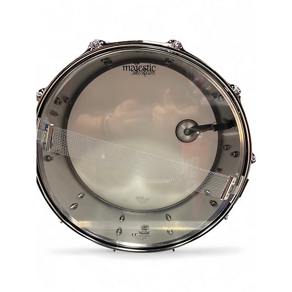 Used Majestic 14in Snare Drum Kit With Backpack Chrome Drum