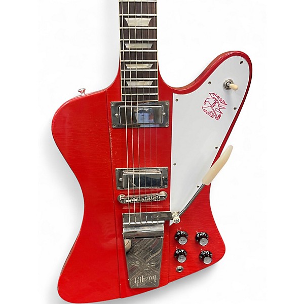 Used Gibson Murphy Lab Light Aged Custom 63 Firebird V Reverse Red Solid Body Electric Guitar