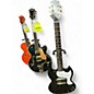 Used Gibson Custom Shop Dealer Select Murphy Lab Light Aged Silver Fox SG Junior Black and Silver Solid Body Electric Guitar thumbnail