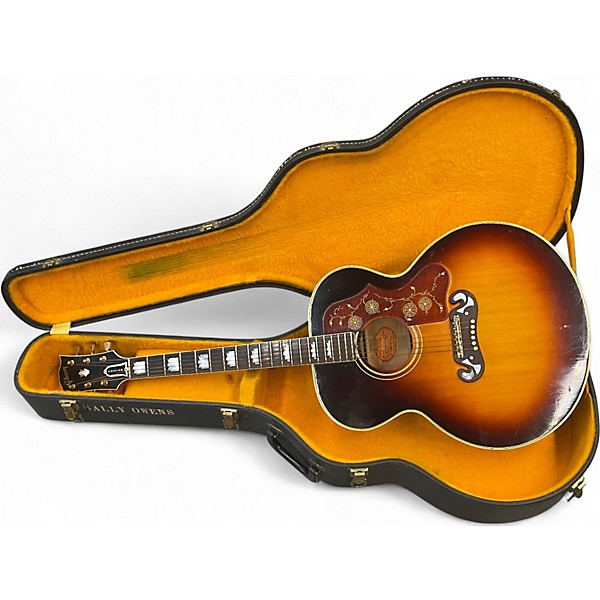 Vintage 1965 Gibson J200 3 Color Sunburst Acoustic Guitar