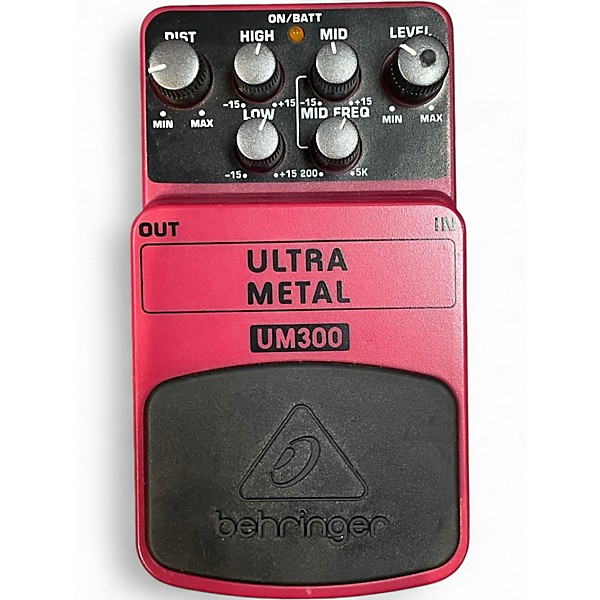 Used Behringer UM300 Ultra Metal Distortion Effect Pedal