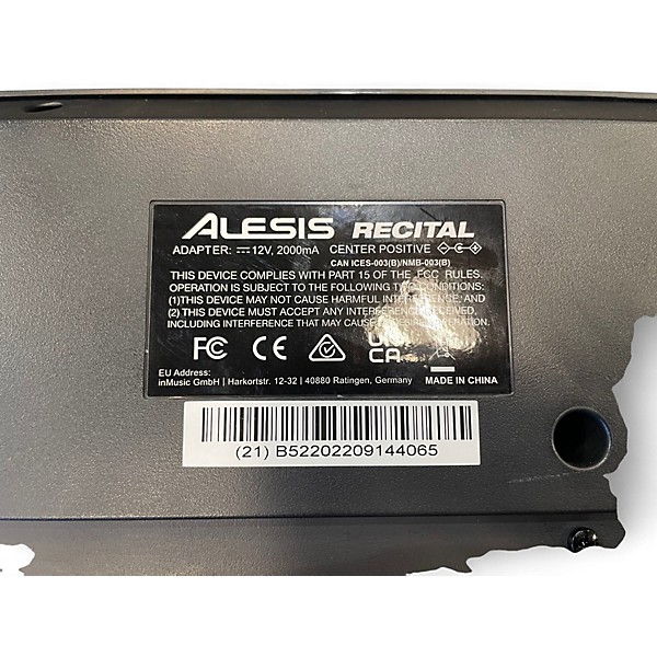 Used Alesis RECITAL Keyboard Workstation