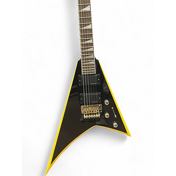 Used Jackson x series RRX24 Black and Yellow Solid Body Electric Guitar