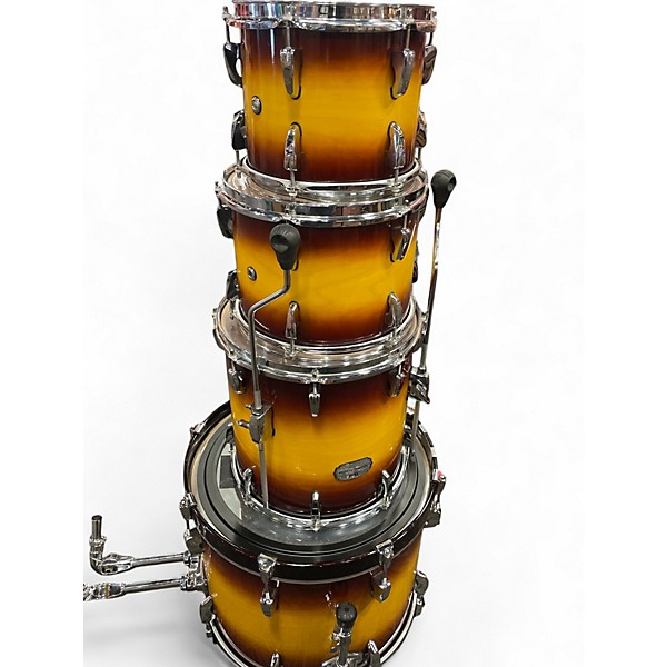 Used Pearl 4 Piece Session Studio Classic 2 Tone Sunburst Drum Kit